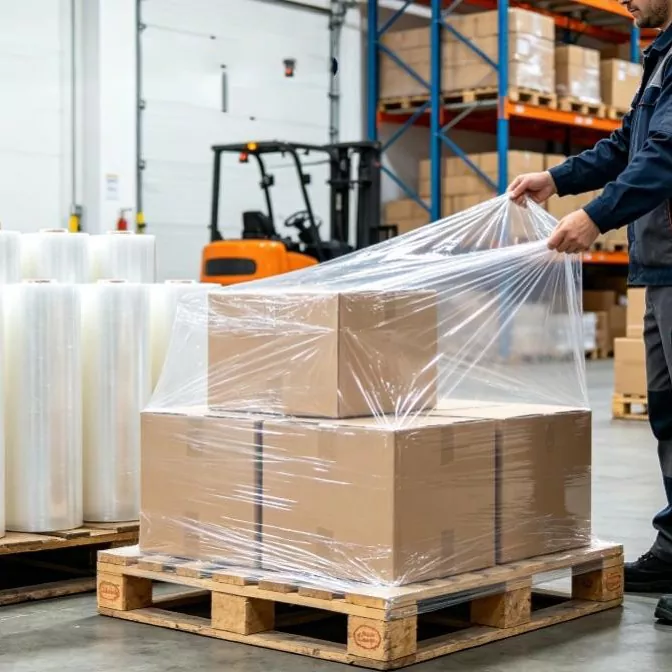 Støbt palleindpakning