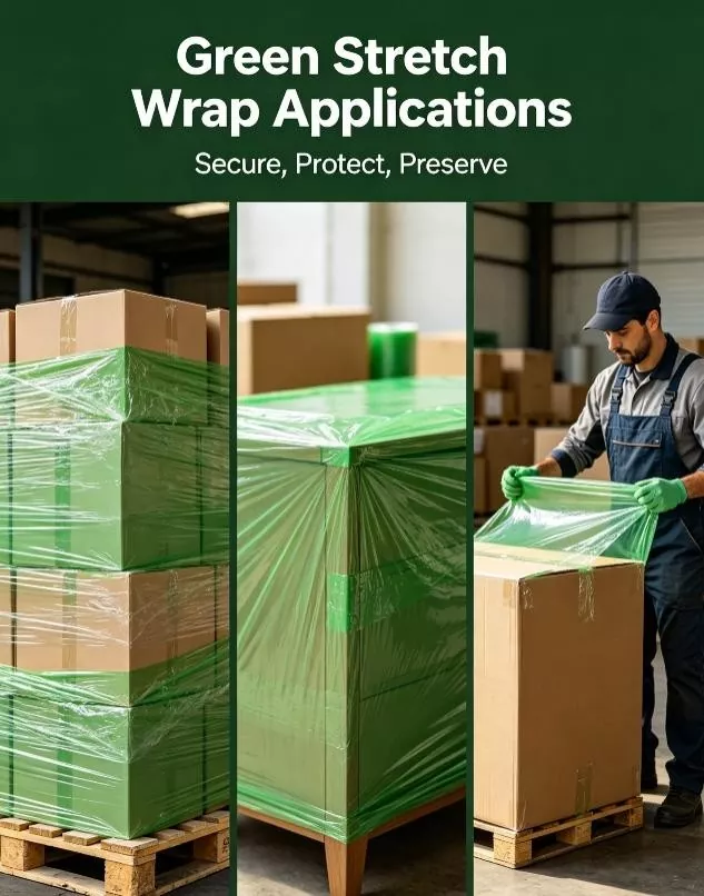 Eco stretch film export packaging from Yuhong factory